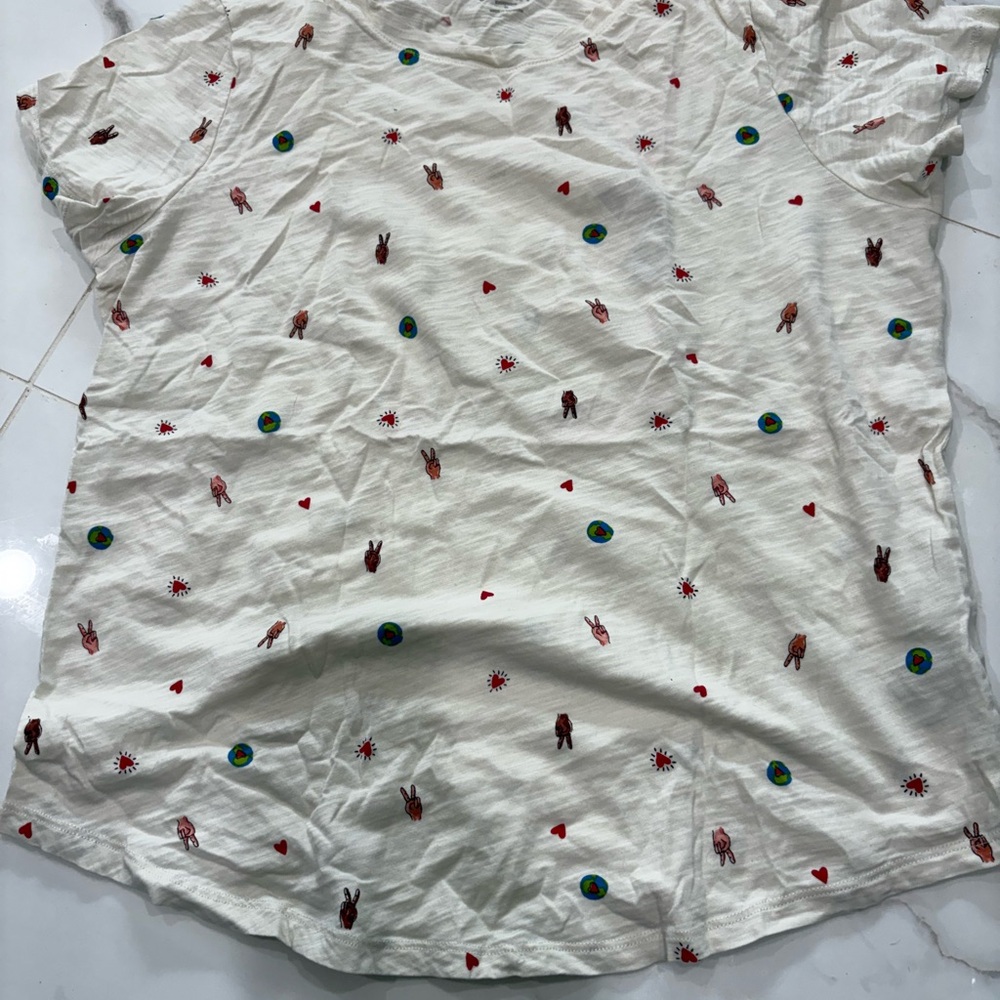 Women White Patterned Shirt